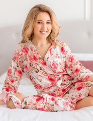 ECO BABY Made With Love robe pocket detail for convenient storage.