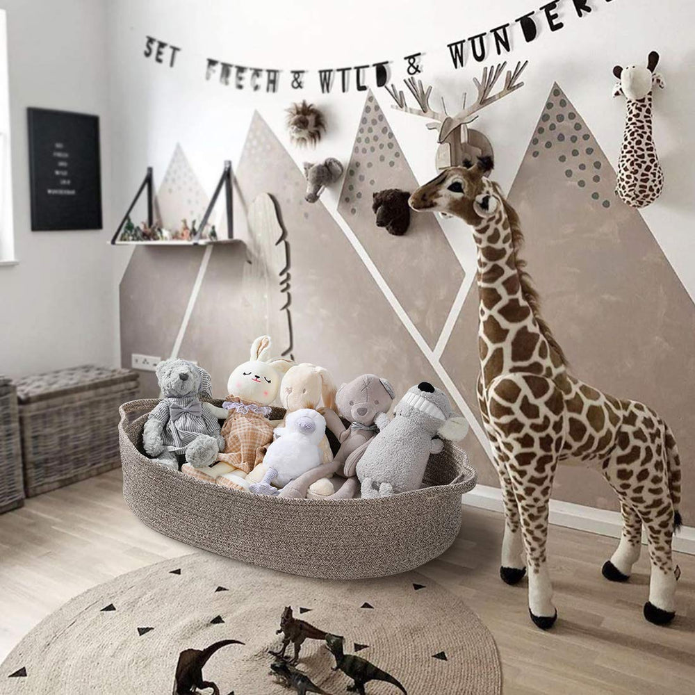 Ecoade multi-use basket doubles as pet bed or laundry bin.