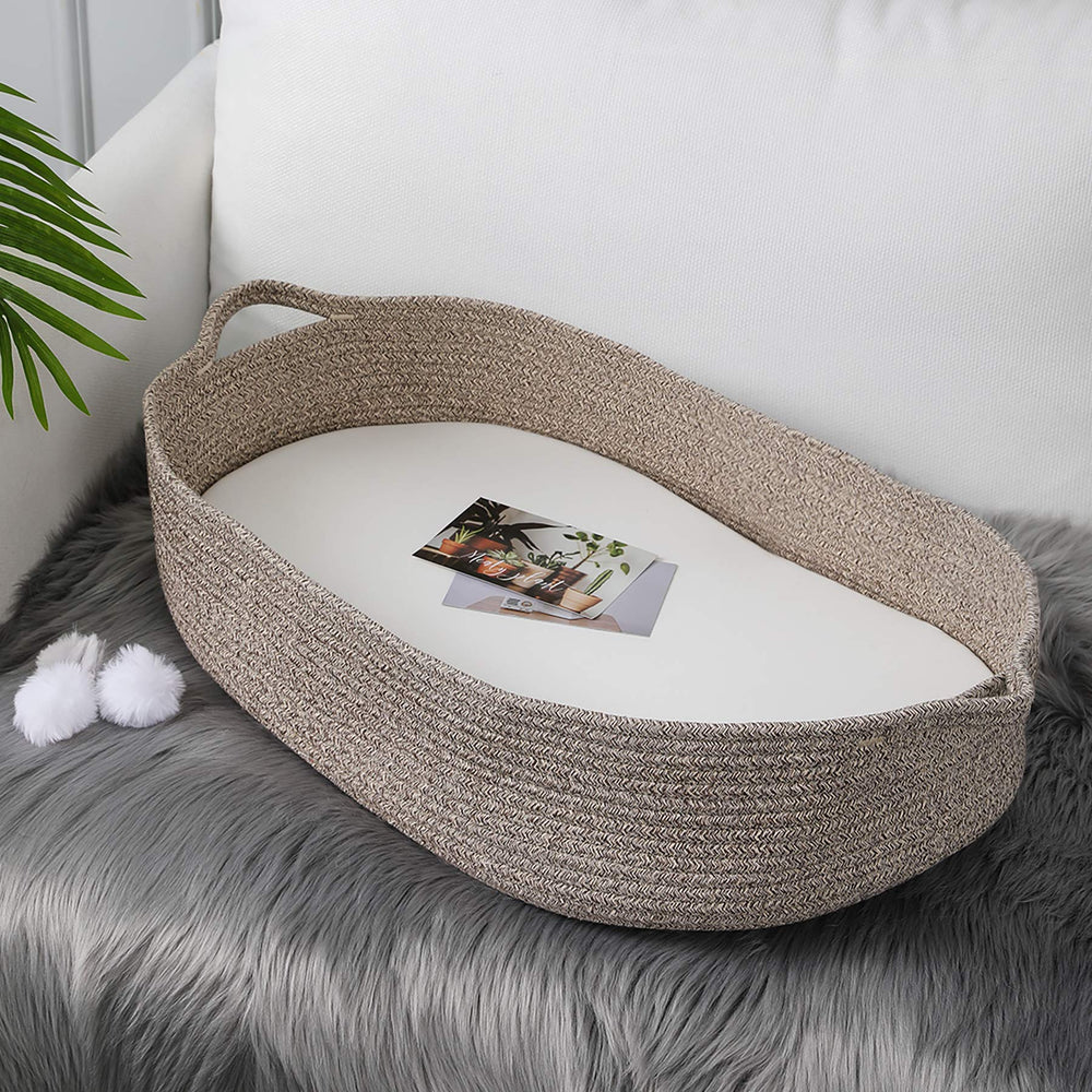 Ecoade changing basket storage bag shown for nursery organization.