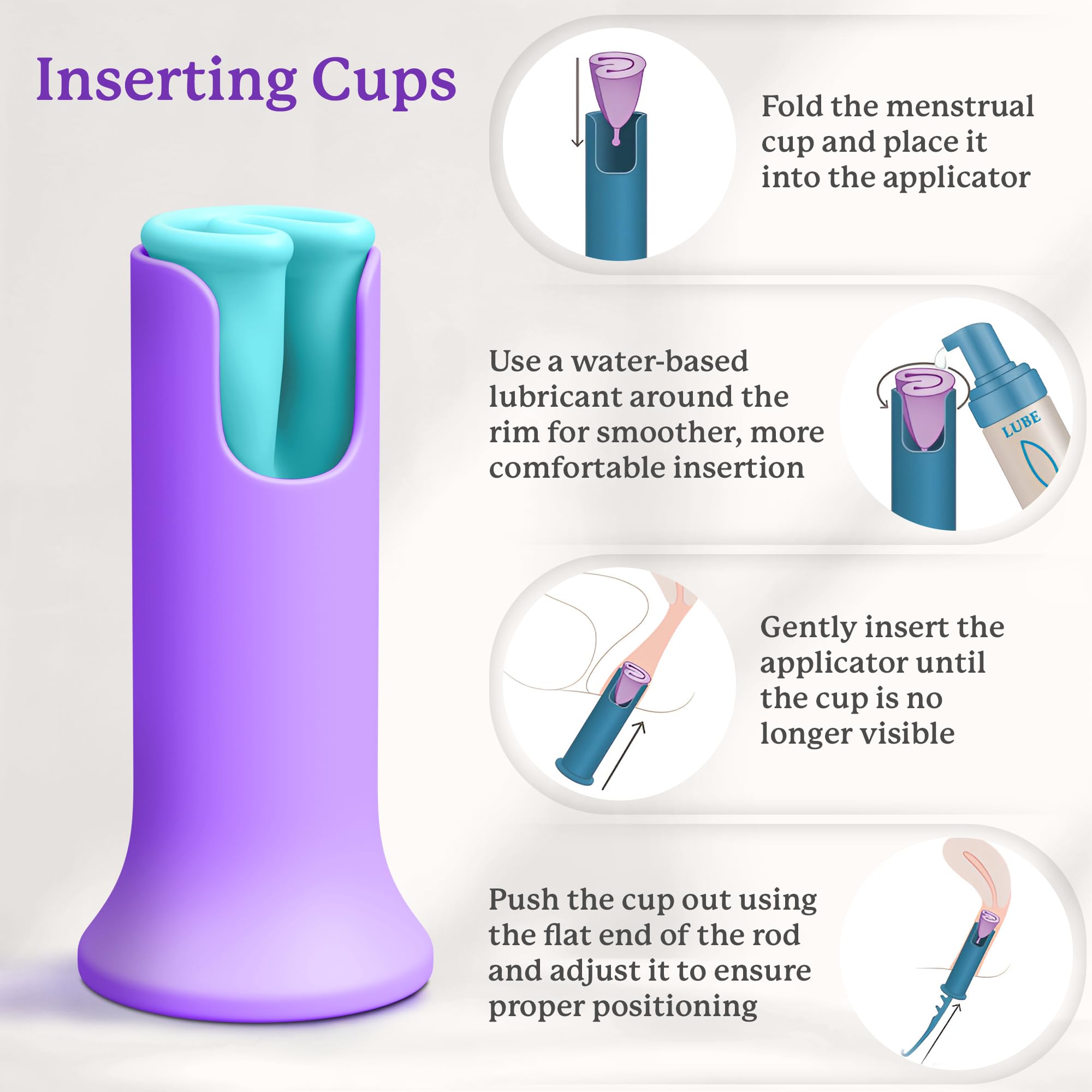 EcoBlossom uses medical-grade materials for hygienic, safe insertion.