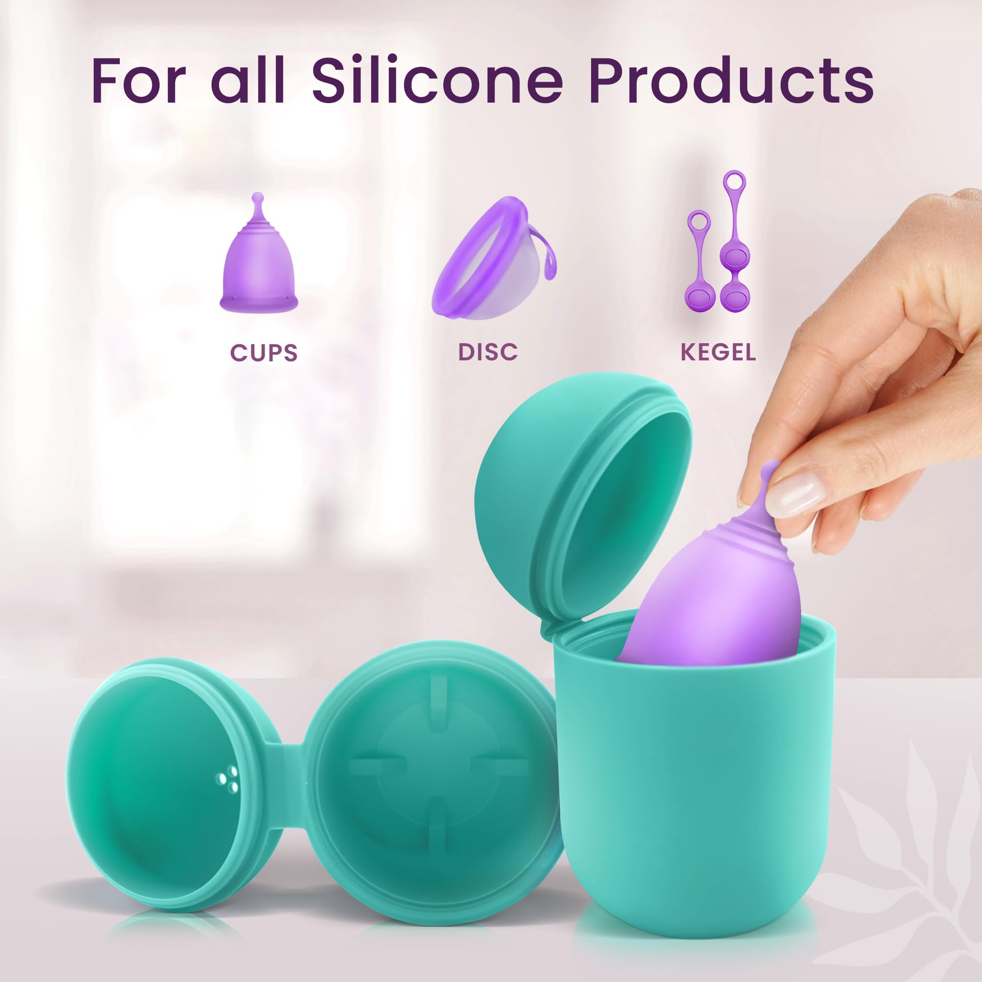 EcoBlossom capsule design fits cups and discs of many sizes