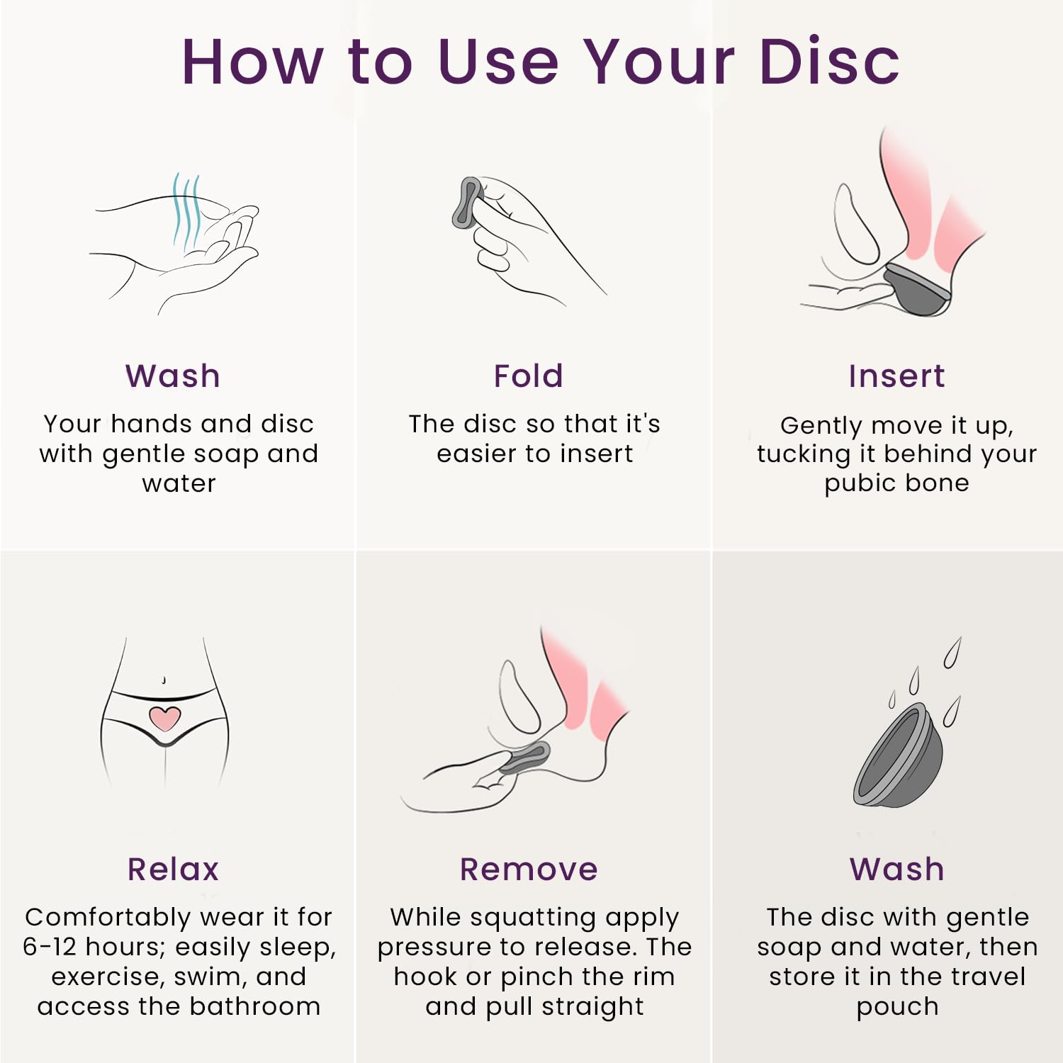 EcoBlossom disc-leak-proof-fit supports protection during activities.