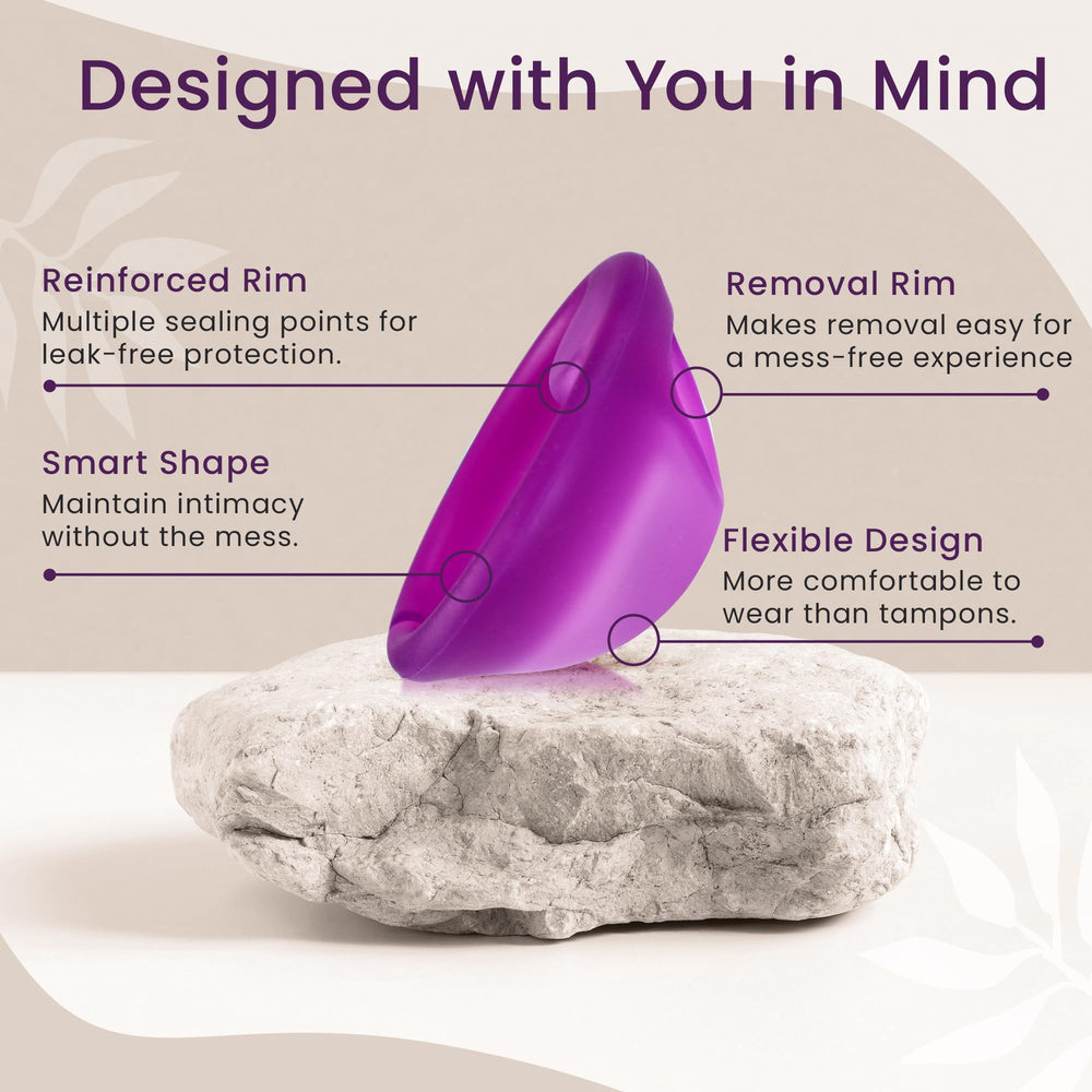 EcoBlossom disc supports long wear for light to heavy flow days.