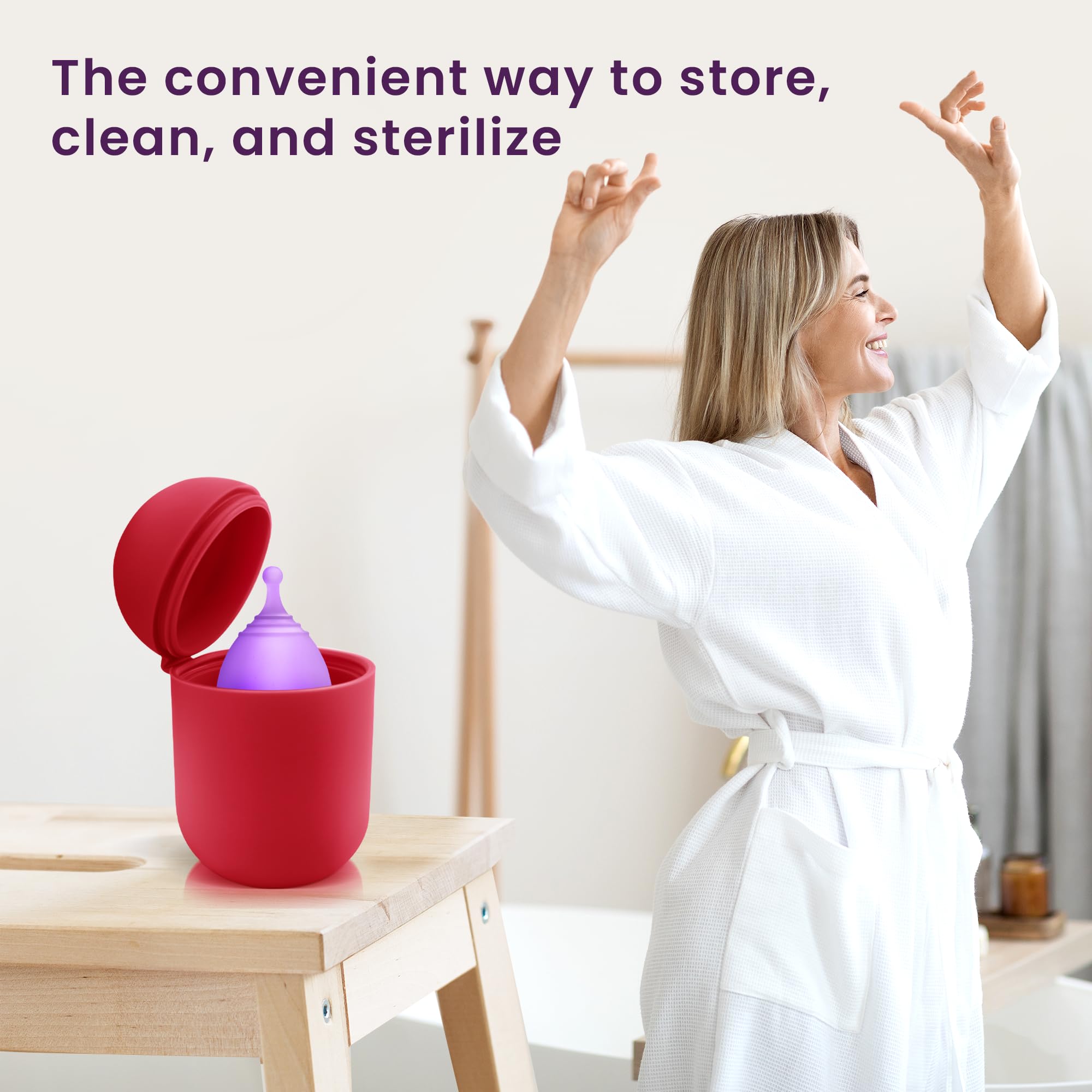EcoBlossom set keeps your cleaning routine simple and discreet.