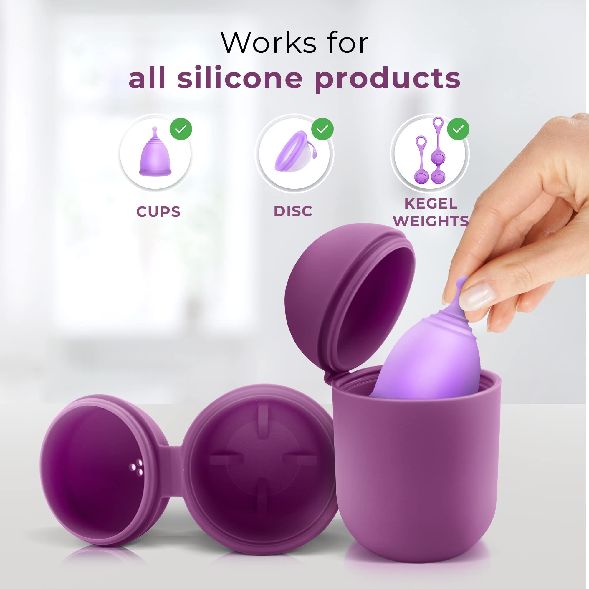 EcoBlossom reusable solution close-up highlights eco-friendly period care.