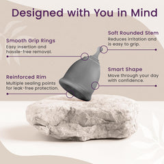 EcoBlossom hand holding cup for comfortable wear.