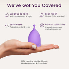 EcoBlossom leak-proof design for secure all-day protection.