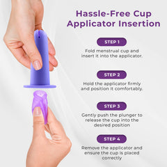 EcoBlossom water-based lube bottle for smooth insertion and comfort.