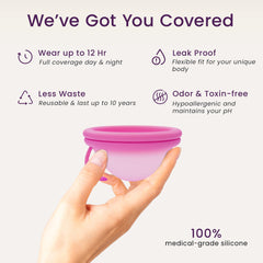 Fold and insert EcoBlossom disc for easy use