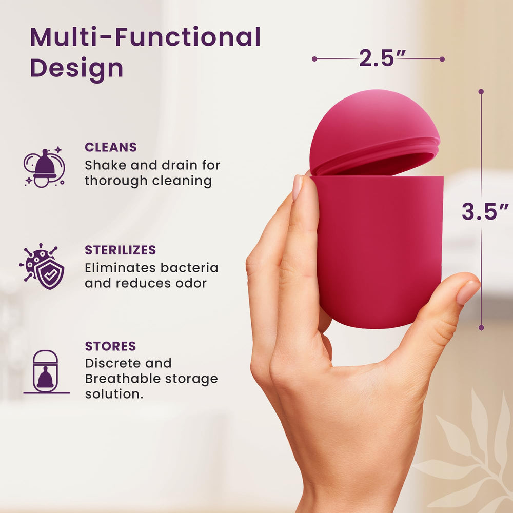 EcoBlossom silicone material highlights durability and microwave safety.