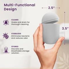 EcoBlossom microwave-steamer functionality enables deeper cleansing when needed.