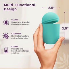 EcoBlossom silicone material is durable and microwave-safe for repeated use