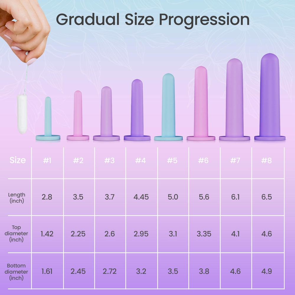EcoBlossom silicone intimacy set size-2 close-up for gradual progression