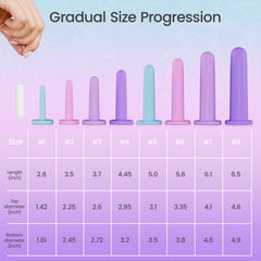 EcoBlossom silicone intimacy set size-2 close-up for gradual progression