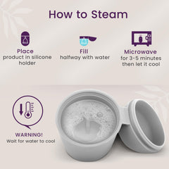 EcoBlossom spill-proof silicone design prevents leaks during cleaning in public.