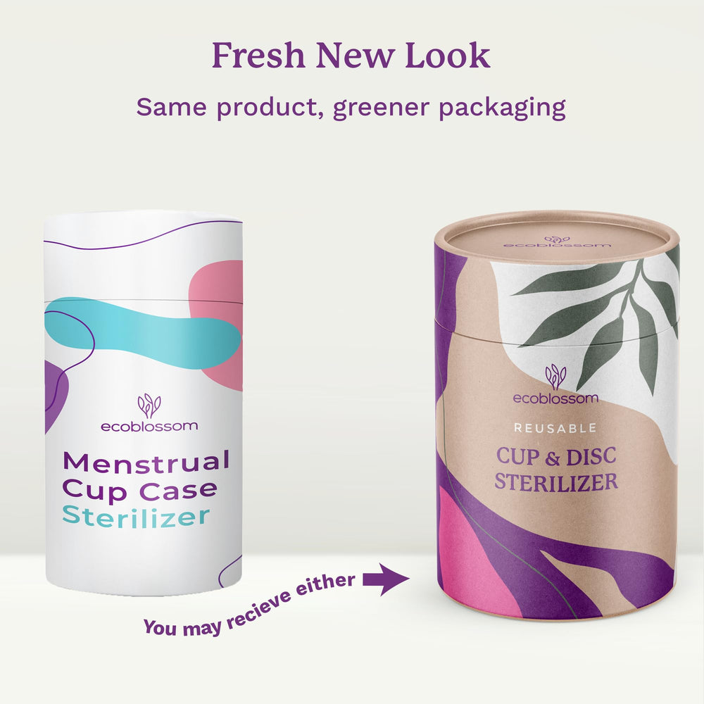 EcoBlossom travel sterilizer case uses steam for quick cleansing.