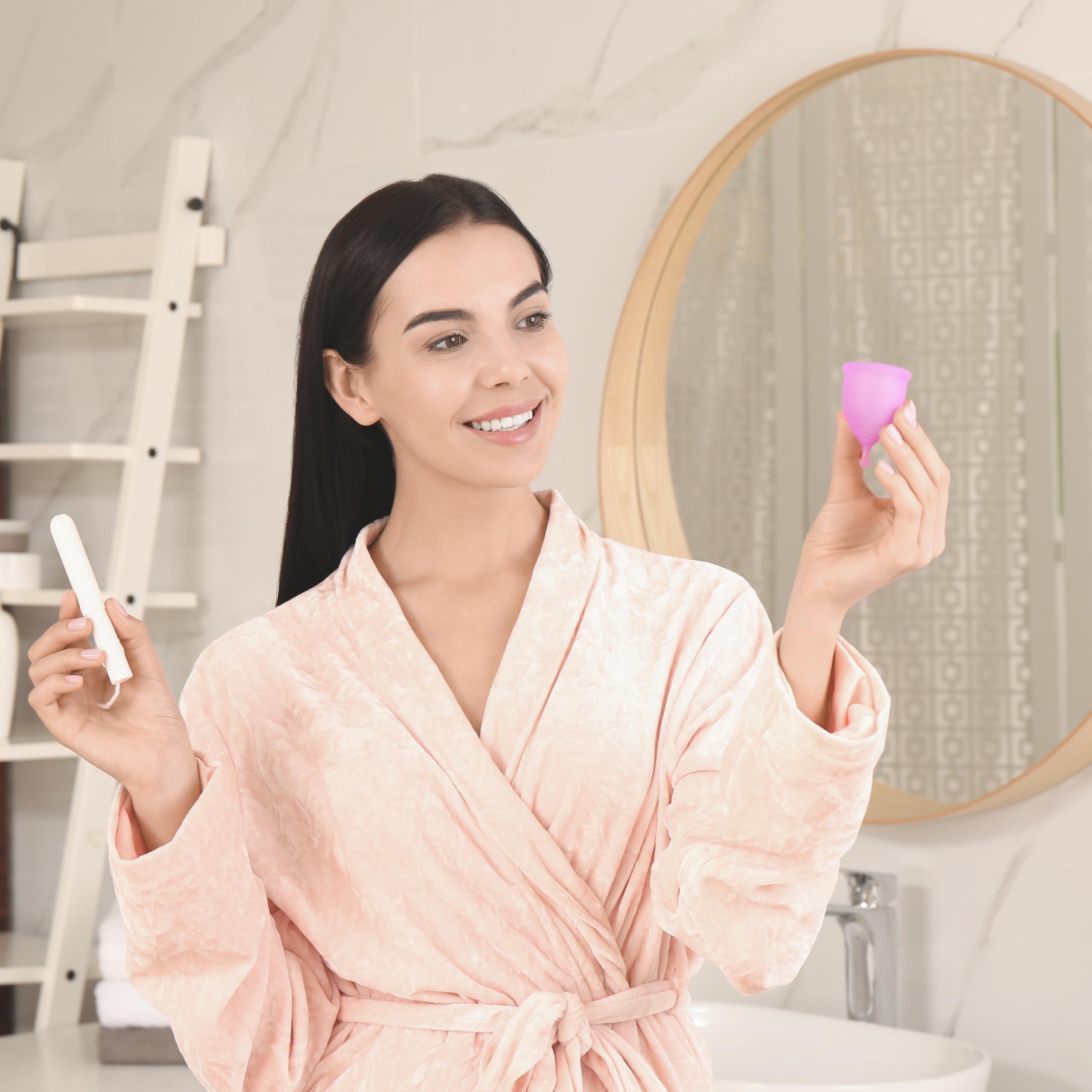 EcoBlossom two-cup set arrives with easy storage.