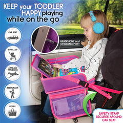 ECOFANTASY Travel Tray waterproof surface for mess-free drawing.
