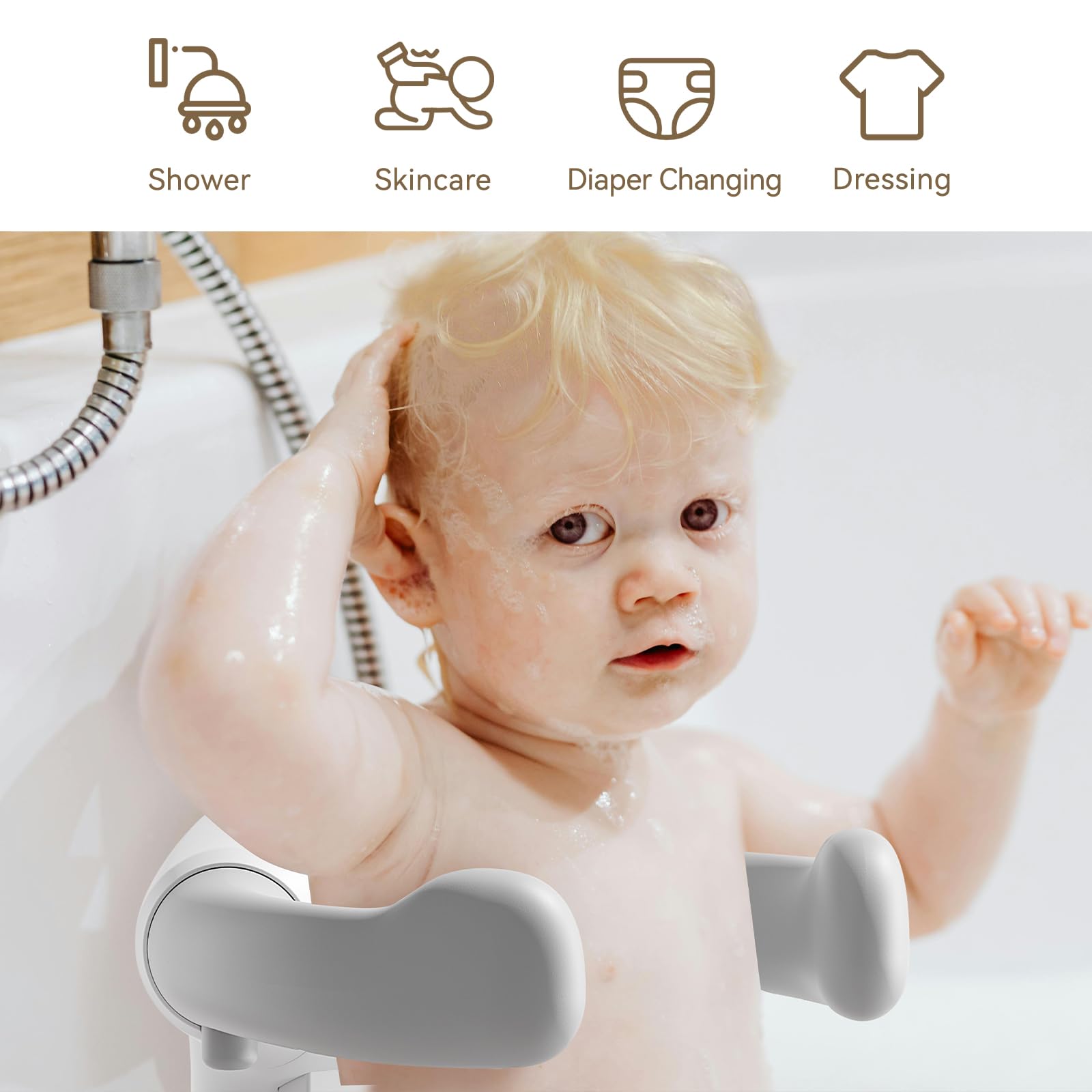 Ecoflarix portable foldable bath rack is easy to carry for trips.