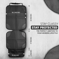 EcoNour car seat protector secure-fit straps keep it in place