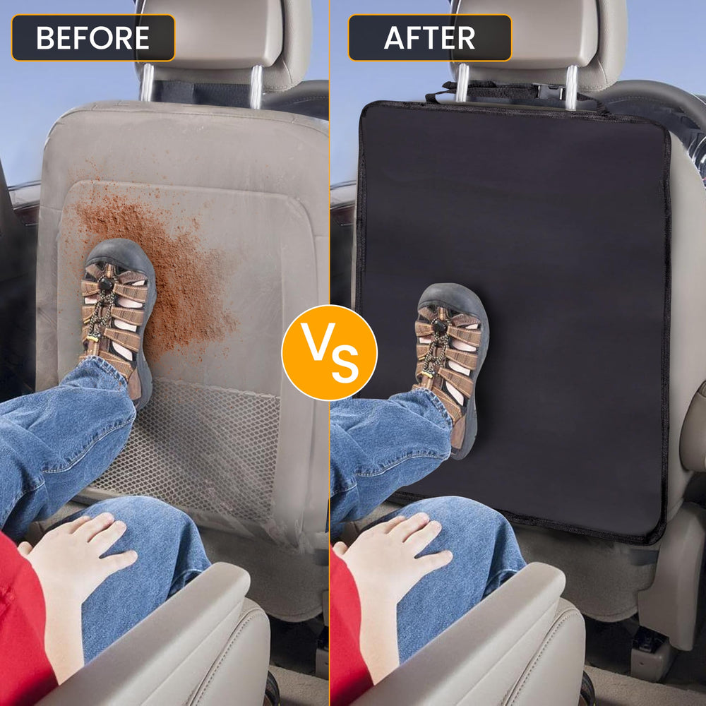 EcoNour easy-install backseat protector with adjustable straps for quick setup.