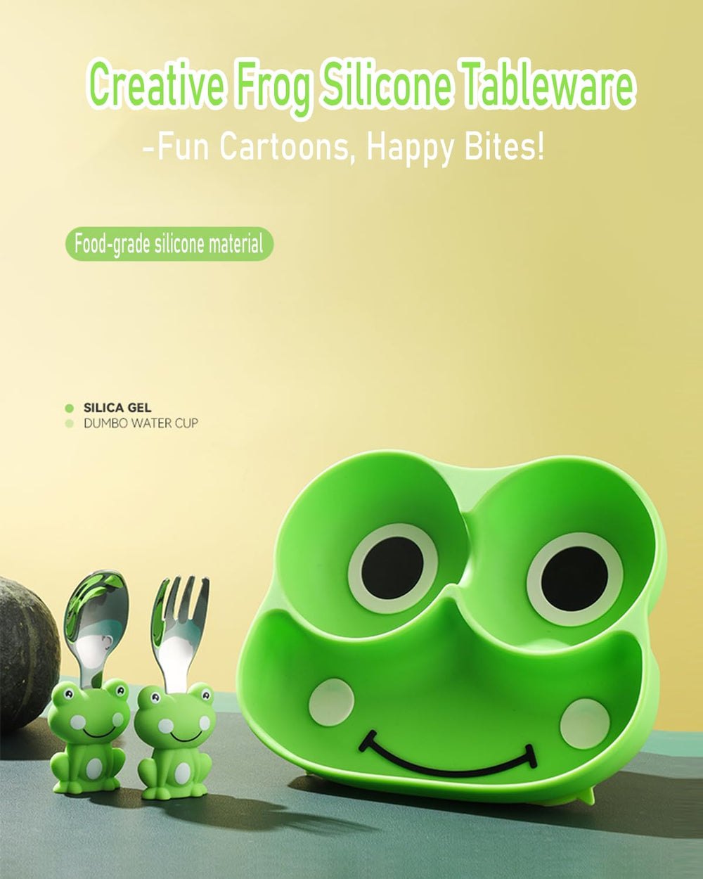 Ecrekhom easy-grip spoons and forks support small-handed eating.