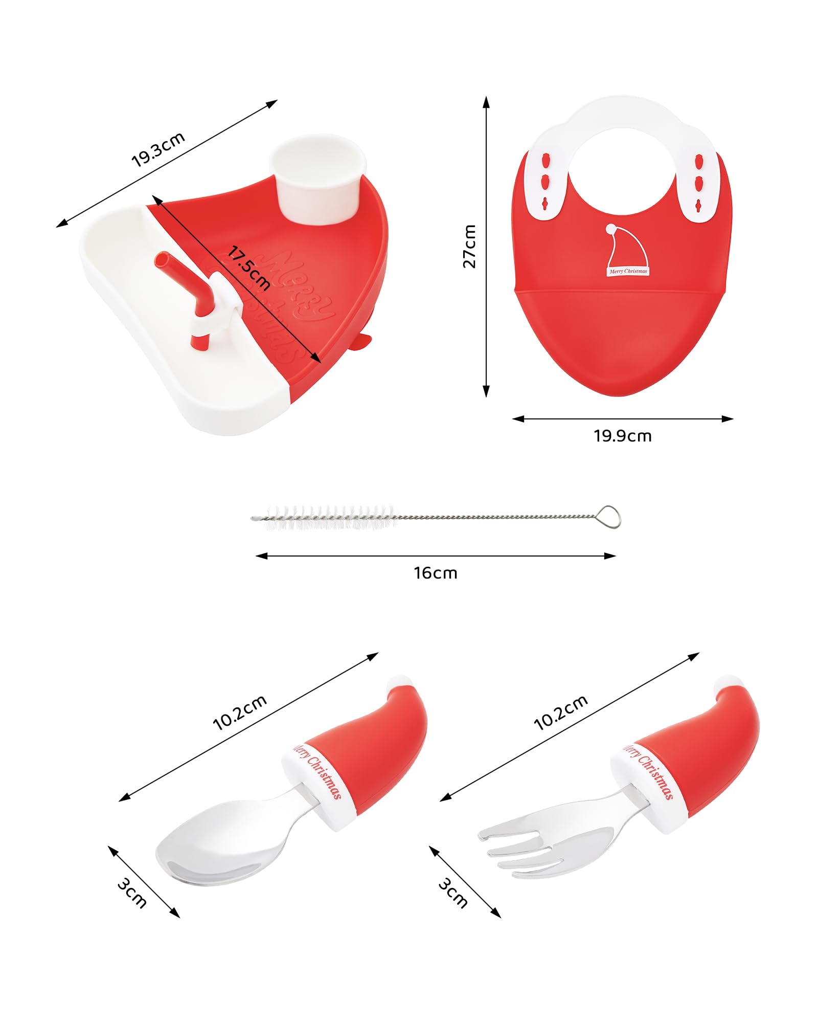 Divided plate helps keep proteins, veggies, and fruits neatly separated.