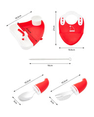 Divided plate helps keep proteins, veggies, and fruits neatly separated.