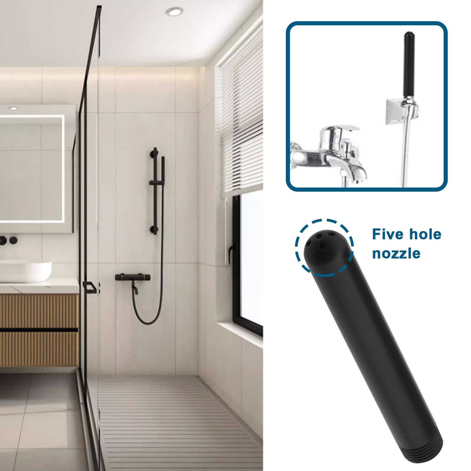 ECSiNG ABS plastic nozzles for durable, odourless performance.