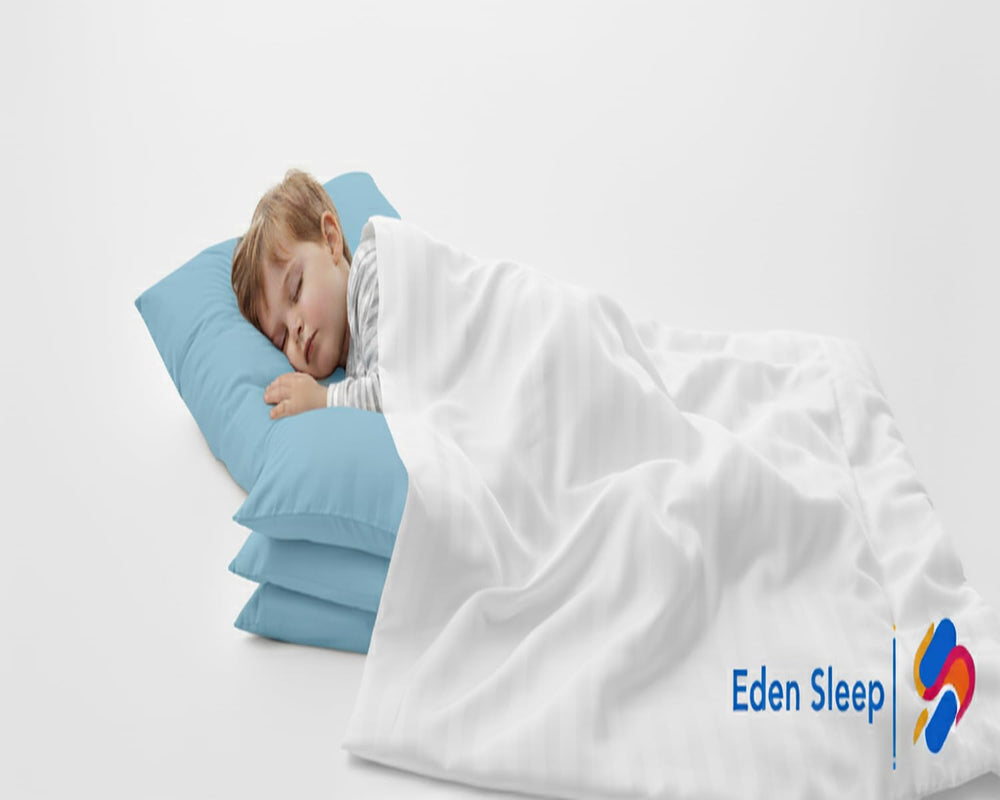 Eden Sleep Egyptian cotton pillow case showing soft texture and 500TC quality.