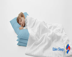 Eden Sleep Egyptian cotton pillow case showing soft texture and 500TC quality.
