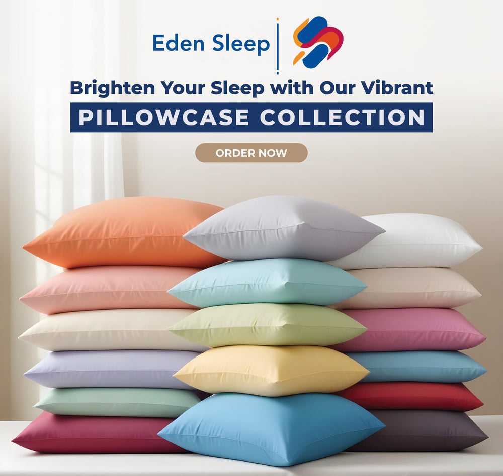Eden Sleep two-pack youth pillow cases simplify replacements.