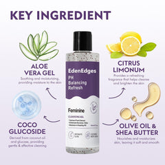 EdenEdges Her Refresh packaging emphasizes natural ingredients for a clean routine.