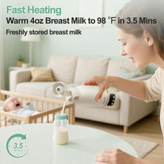 EDENPEER fast heat to 104°F in about 2.5 minutes for quick warming