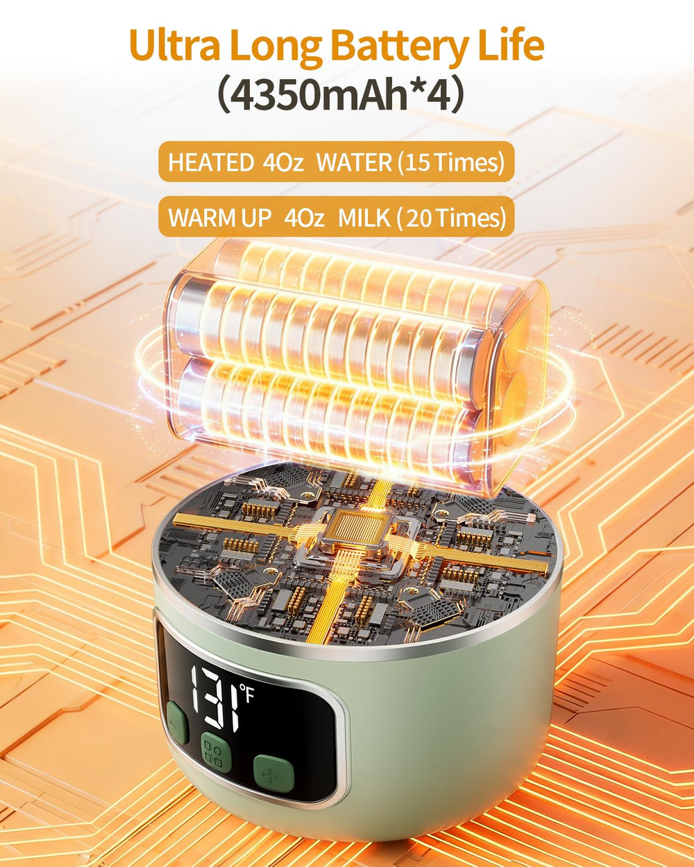 EDENPEER safe design uses a food-grade chamber for easy cleaning and warmth.