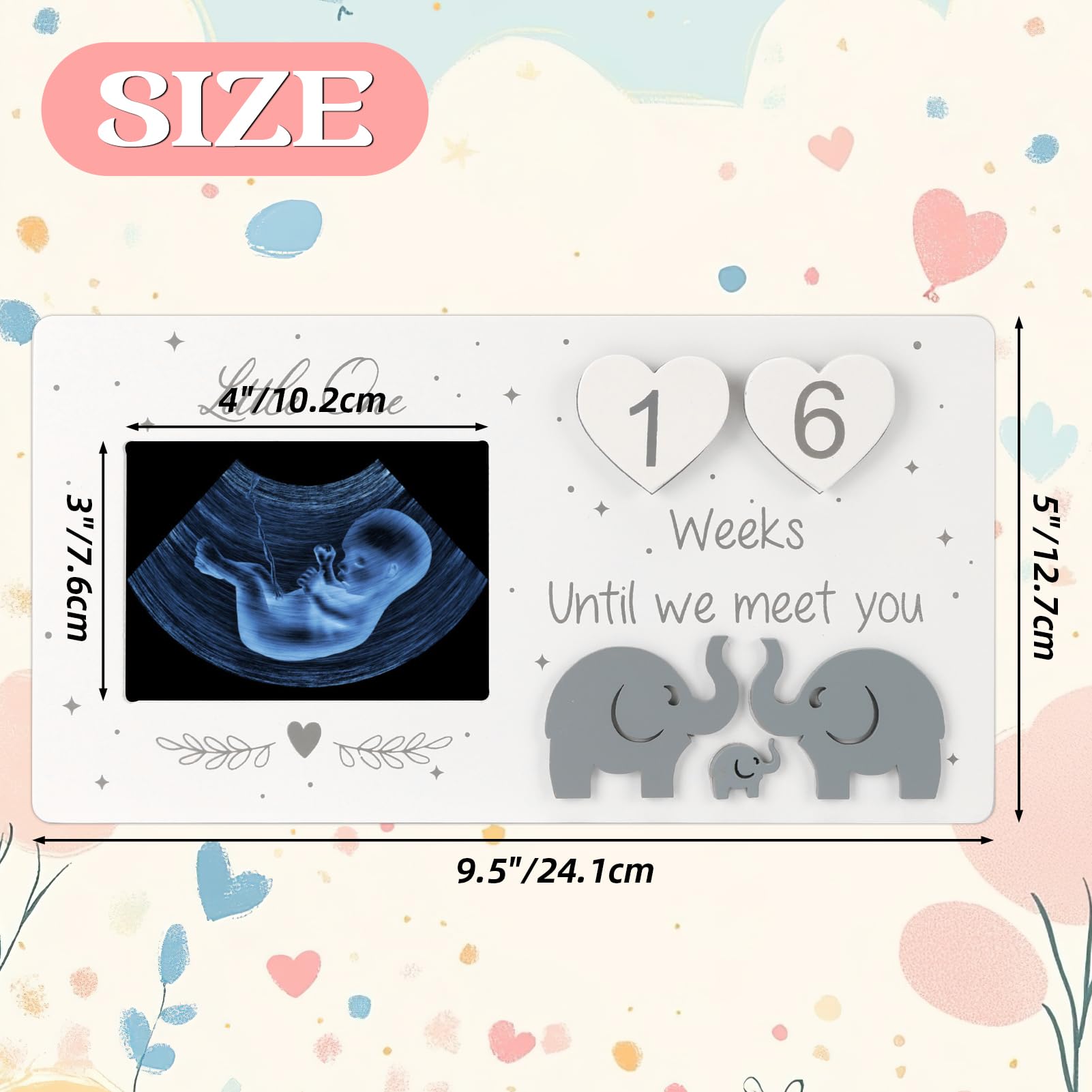 EdenseeLake ultrasound photo display keeps pregnancy memories neatly organized