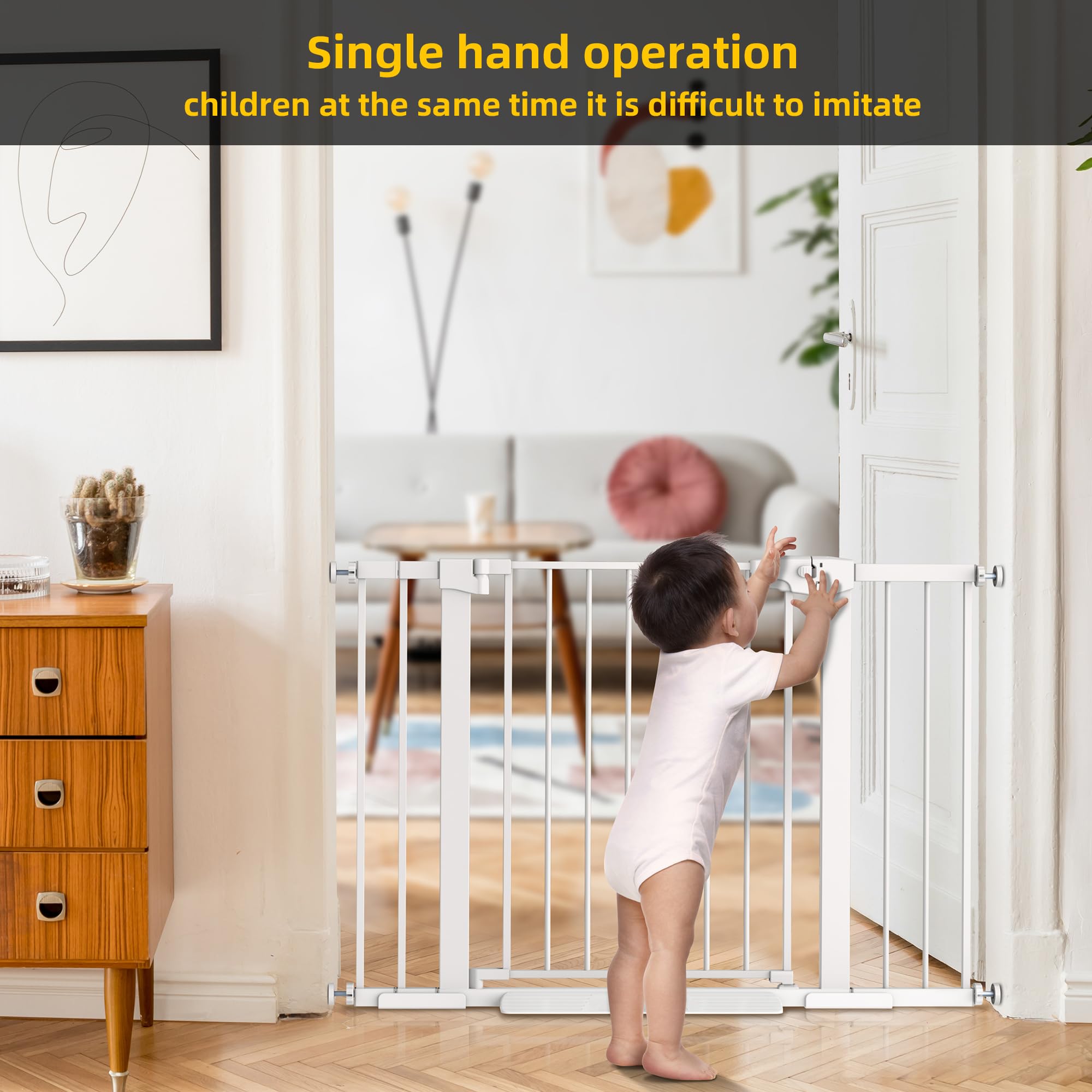 Edmyre Easy Step walk-thru gate auto-close feature in action