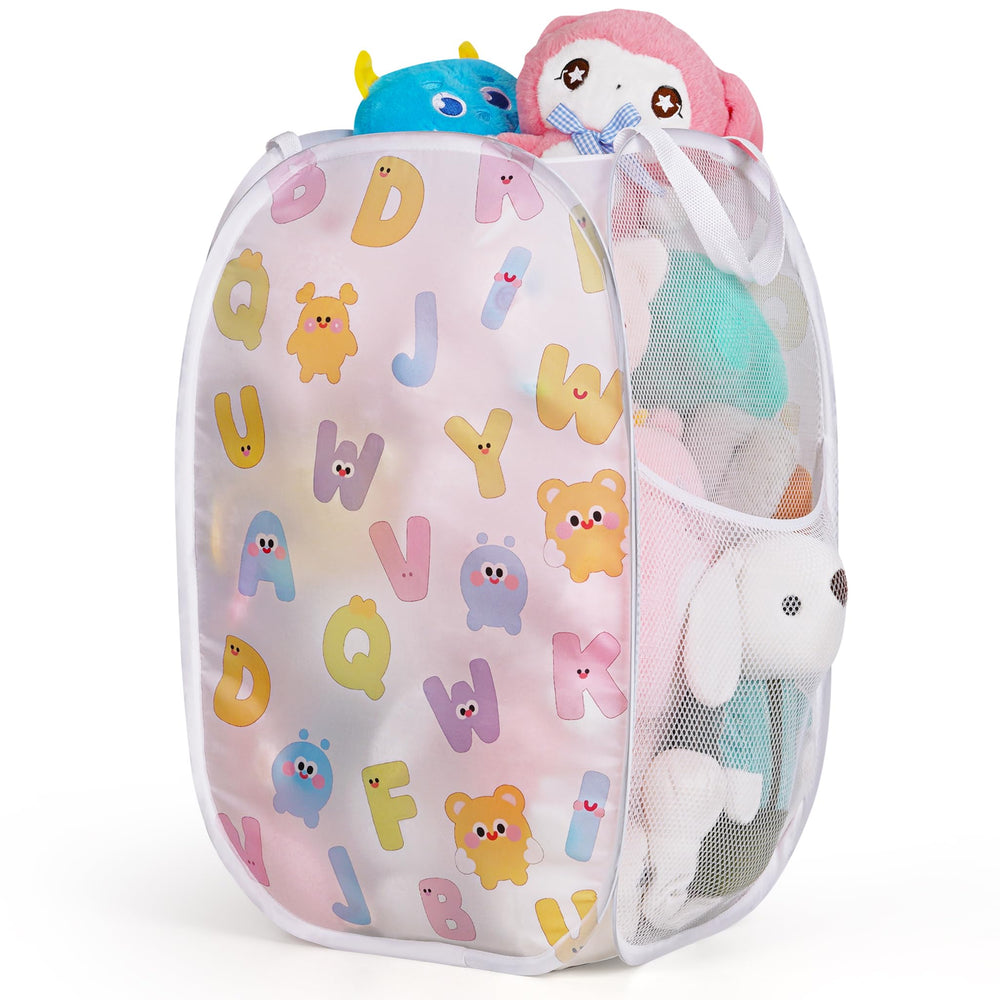 Edudif collapsible toy storage hamper keeps toys organized and accessible