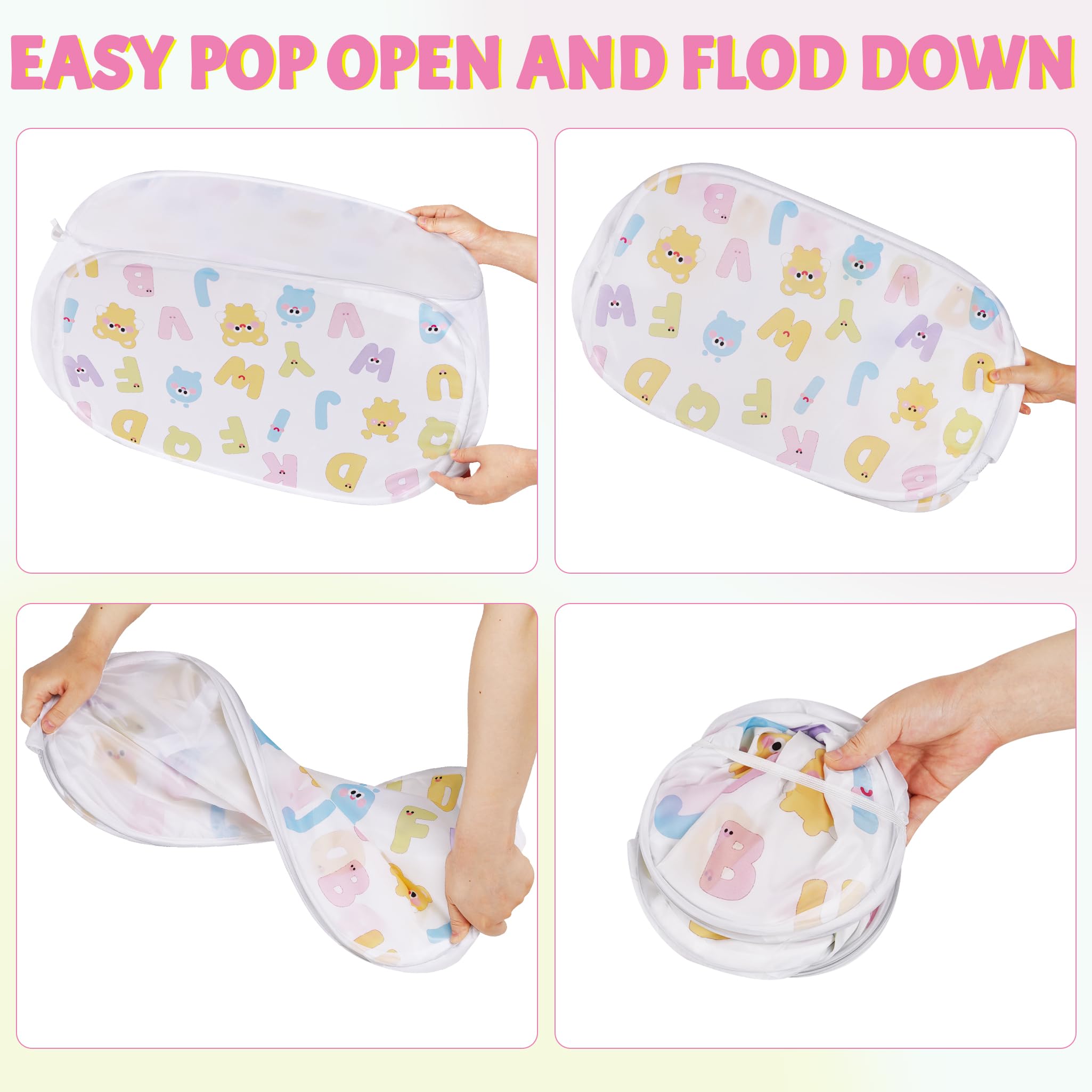 Edudif collapsible lightweight hamper during travel offers compact laundry storage