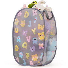 Edudif collapsible pop up hamper demonstrating compact, portable design.