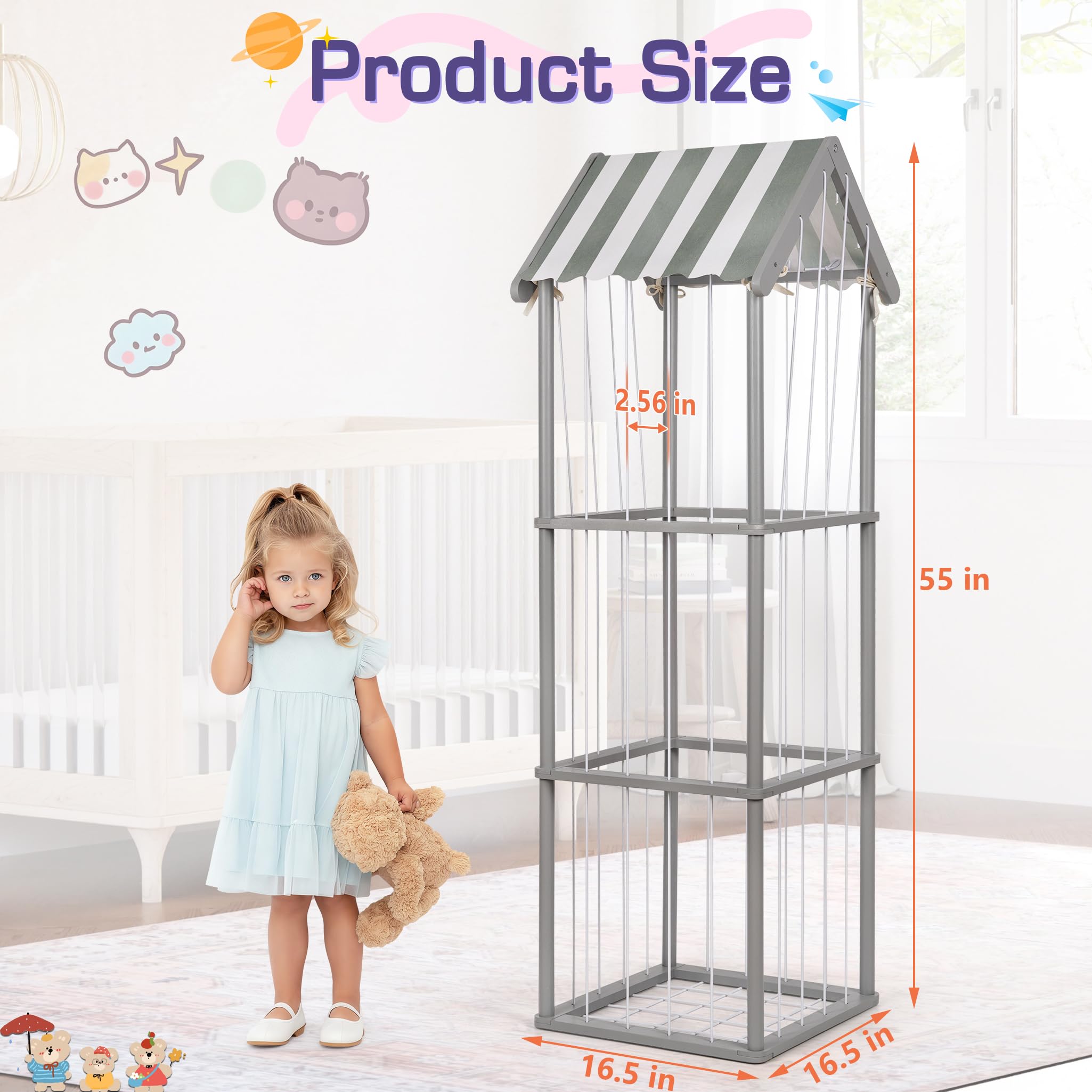 Edudif storage with visible hardware demonstrates quick, simple assembly.