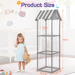 Edudif storage with visible hardware demonstrates quick, simple assembly.
