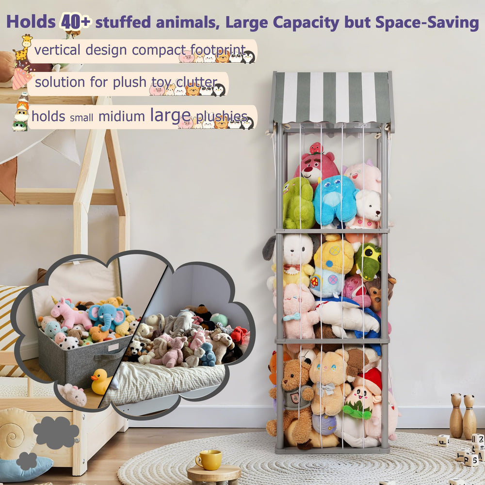 Edudif storage neatly fits into a corner for space-efficient placement.