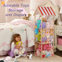 Edudif wooden organizer in a child’s room adds cozy decor and function.