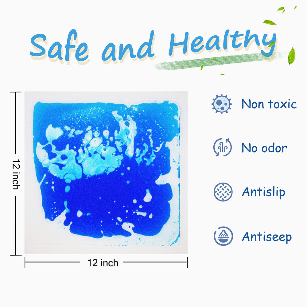 Edusense tile with liquid motion for hopscotch and active learning.