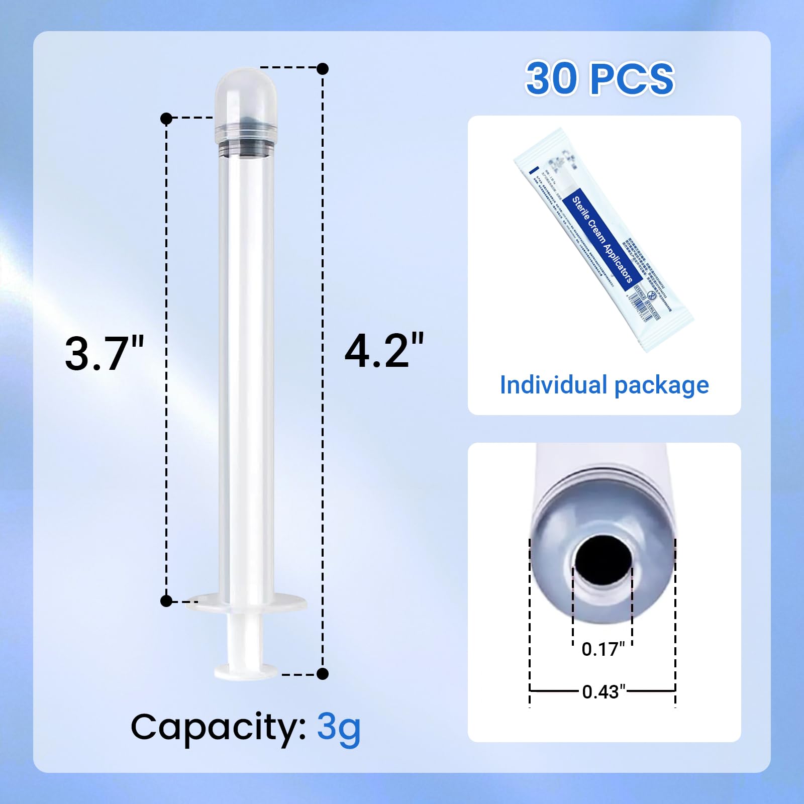 EDWERD vaginal applicator showing dosage markings for precise application.