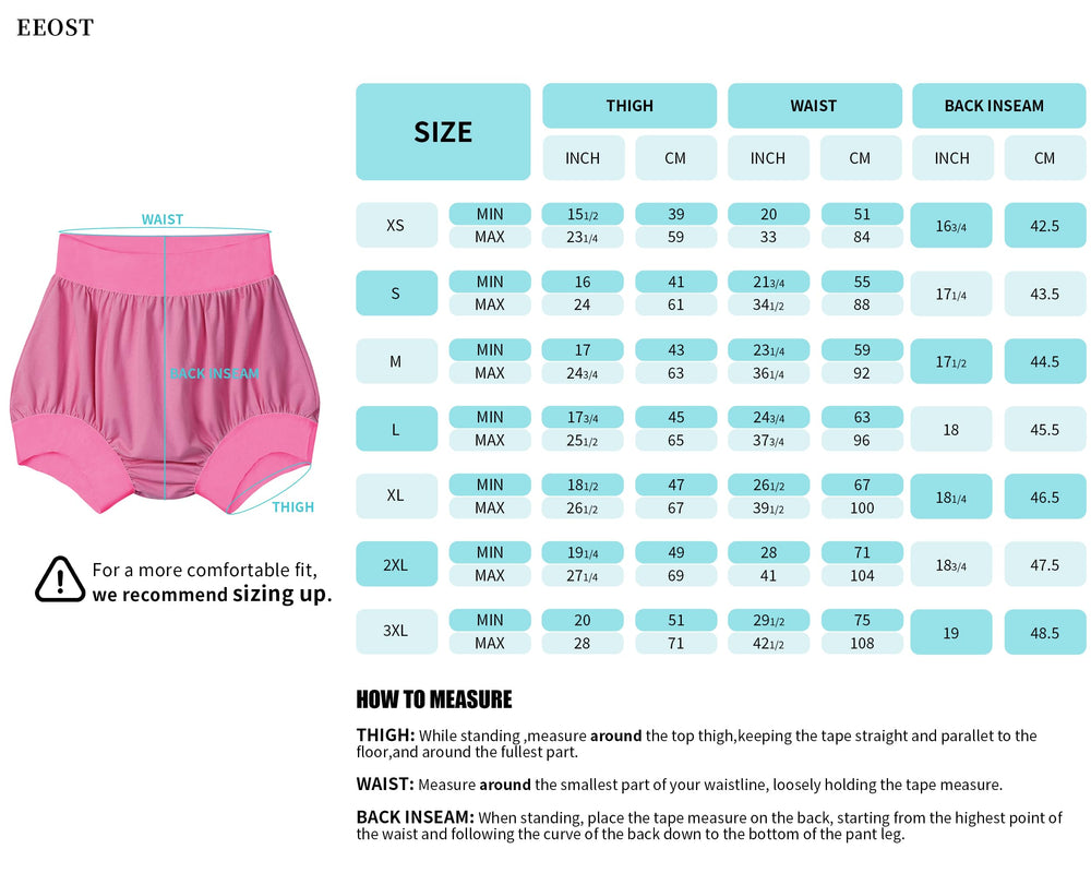 EEOST usage guidance shows how to wear over diapers for protection.