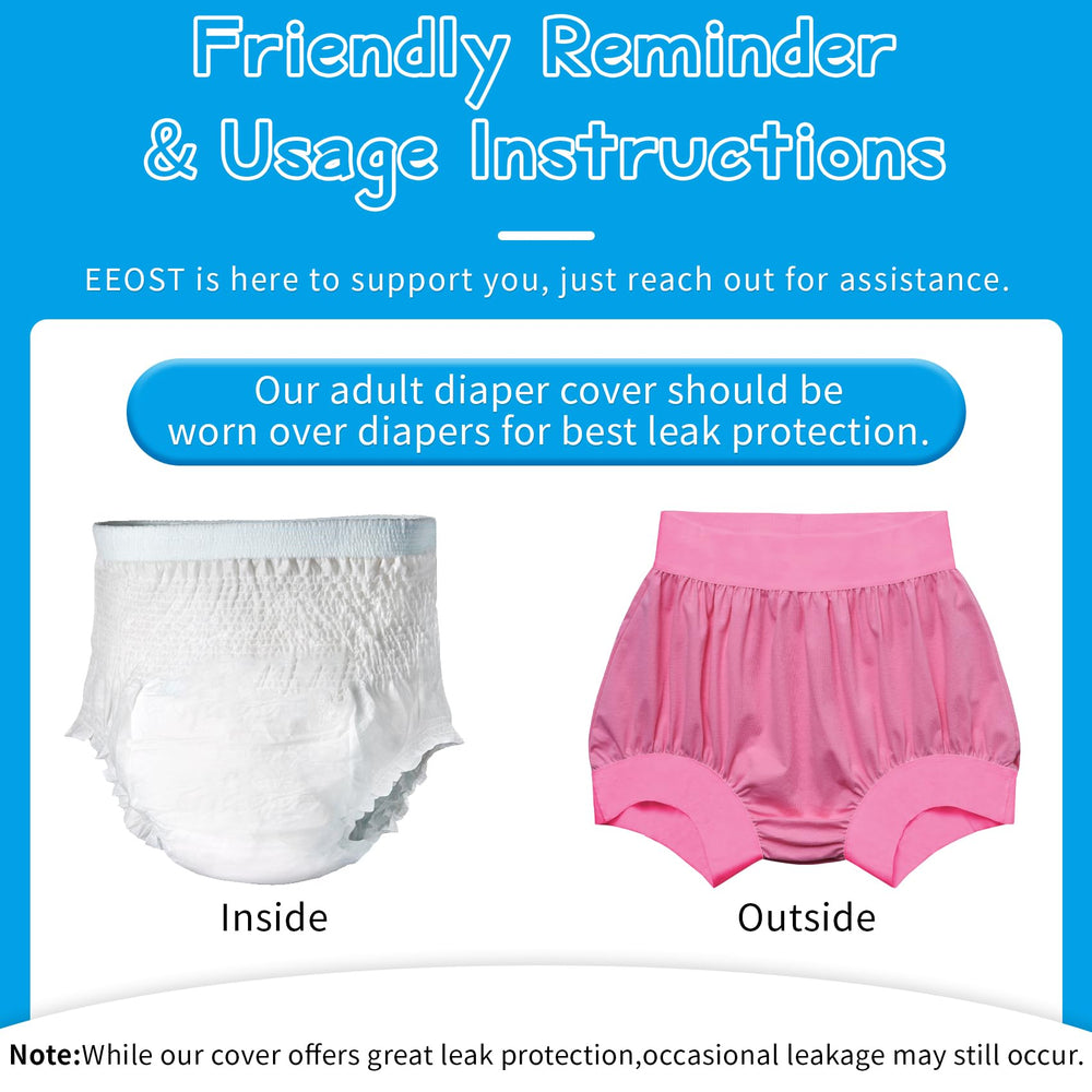 EEOST secure-fit elastic waist ensures snug, leak-resistant comfort during activities.