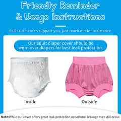 EEOST secure-fit elastic waist ensures snug, leak-resistant comfort during activities.