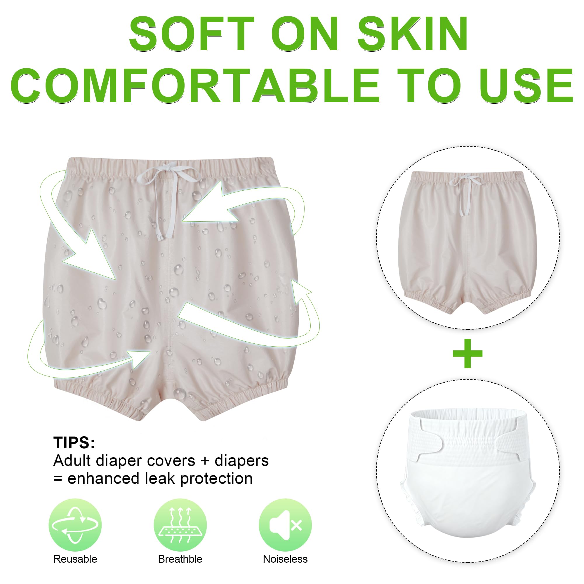EEOST adult pants breathable soft material keeps skin cool and comfortable